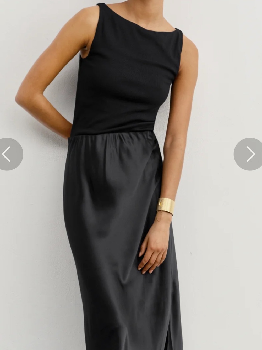 AYR eleganza black silk skirt medium - Picture 3 of 3